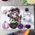 personalised witchy brew gothic alternative glass chopping board