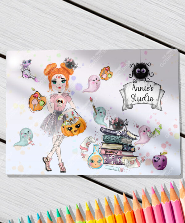 personalised alternative artist glass chopping board or worktop protector