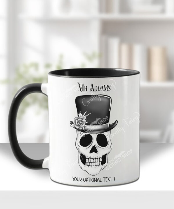 personalised skull bridegroom wedding mug gift
