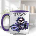 personalised blue buried grim reaper blueberry mug gift