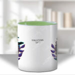 personalised frankenstein's bride & pumpkins cameo mug gift