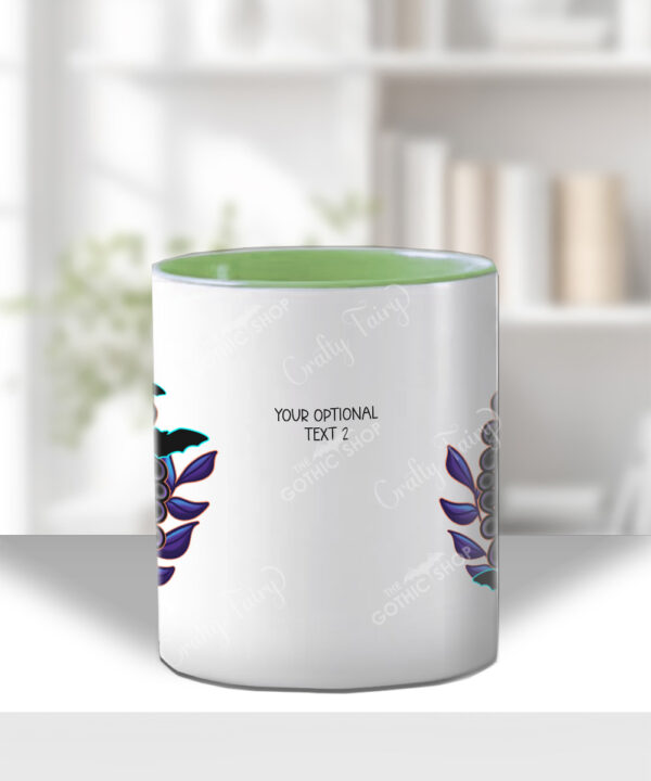 personalised frankenstein's bride & pumpkins cameo mug gift