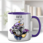 personalised cute witchy squirrel gothic mug