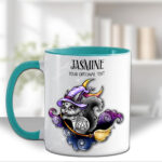 personalised cute witchy squirrel gothic mug