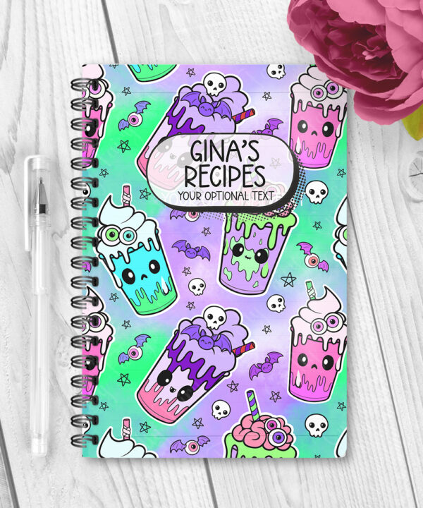 personalised bright freaky shakes notebook journal