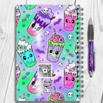 personalised bright freaky shakes notebook journal