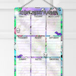 personalised bright freaky shakes planner whiteboard metal sign
