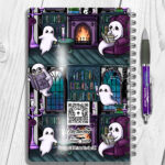 personalised haunted library ghostie readers gothic notebook journal
