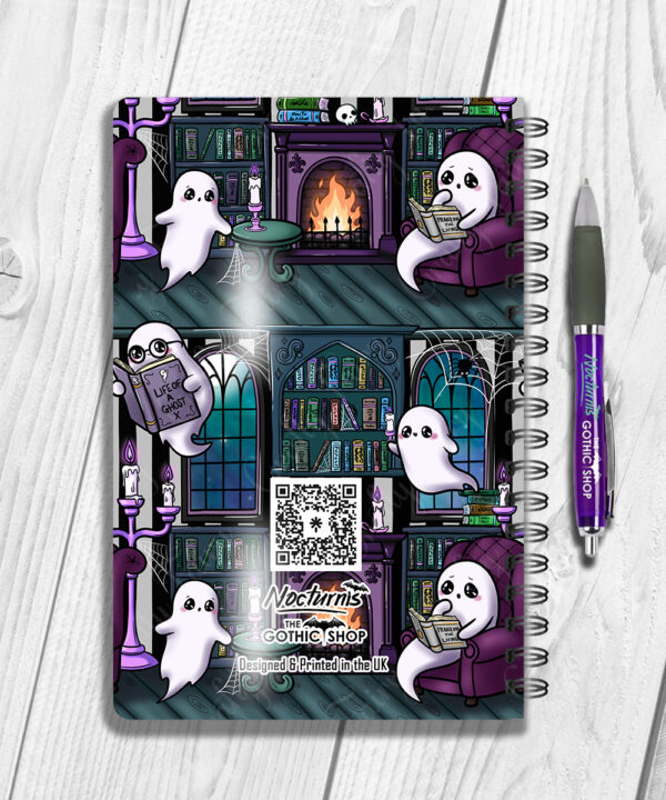 personalised haunted library ghostie readers gothic notebook journal