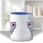 personalised origami death moth gothic spooky mug