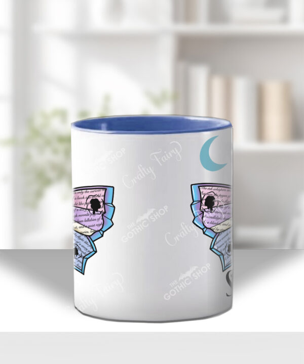 personalised origami death moth gothic spooky mug
