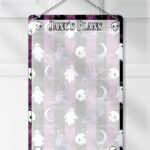 15434 personalised bats ghosts gothic pink planner 1