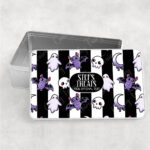 15440 personalised bats ghosts gothic white tin 1