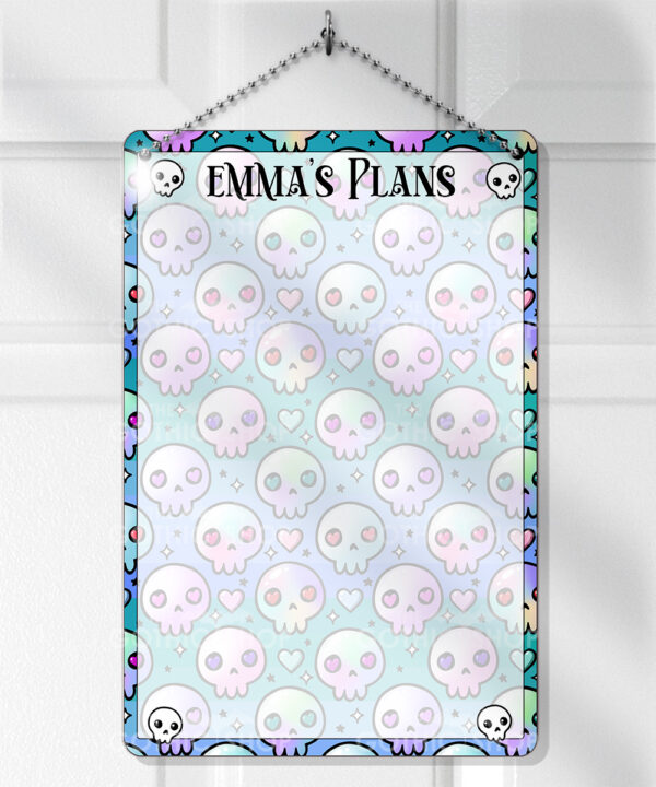 15444 personalised kawaii skulls gothic planner 1