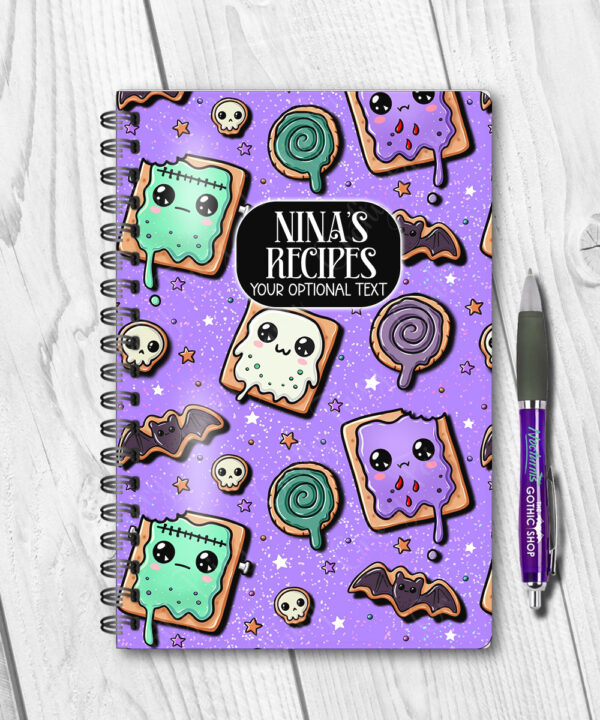 15447 personalised kawaii spooky treats gothic notebook 1