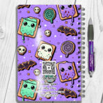 15447 personalised kawaii spooky treats gothic notebook 2
