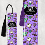 15448 personalised kawaii spooky treats gothic bookmark 1
