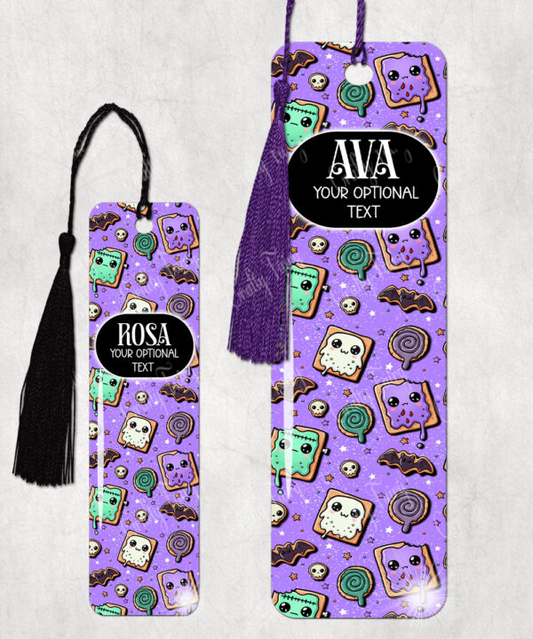 15448 personalised kawaii spooky treats gothic bookmark 1