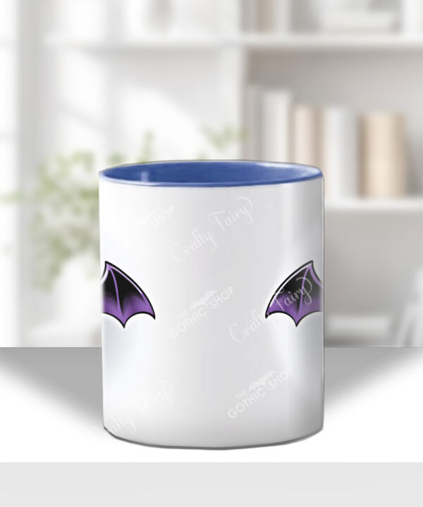 15454 personalised love bites purple bat mug 4