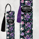 15458 personalised love bites purple bat bookmarks 1