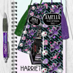 15458 personalised love bites purple bat bookmarks 2
