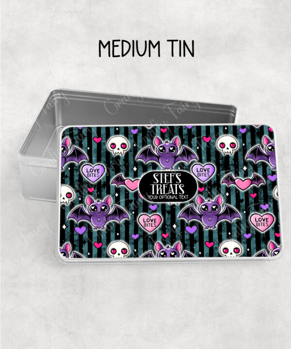 15459 personalised love bites purple bat tin 1