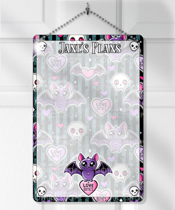 15463 personalised love bites purple bat planner 1