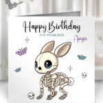 15465 personalised skelly bunny goth card 1