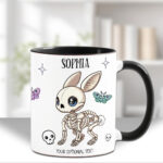 15466 personalised skelly bunny goth mug 1