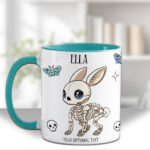 15466 personalised skelly bunny goth mug 2