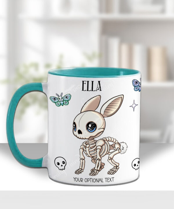 15466 personalised skelly bunny goth mug 2