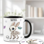15466 personalised skelly bunny goth mug 3