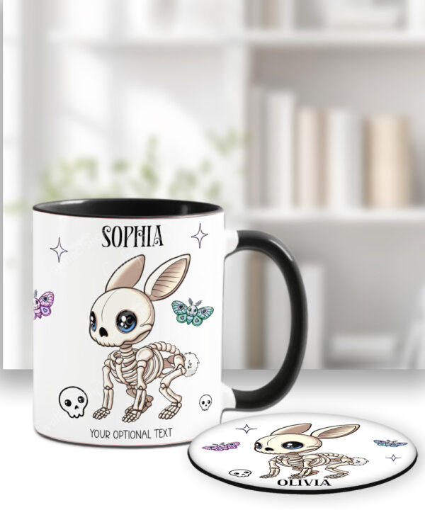 15466 personalised skelly bunny goth mug 3