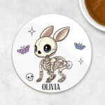 15467 personalised skelly bunny goth coaster 2
