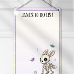 15471 personalised skelly bunny goth planner 1