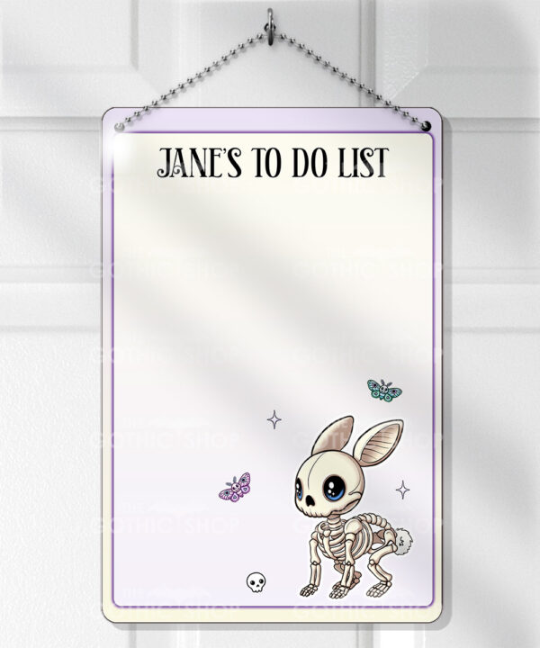 15471 personalised skelly bunny goth planner 1