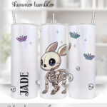 15472 personalised skelly bunny goth tumbler 1