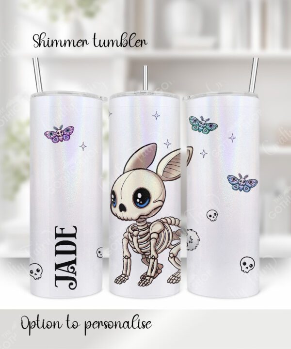 15472 personalised skelly bunny goth tumbler 1