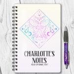 15479 personalised luna moth witchy notebook 1