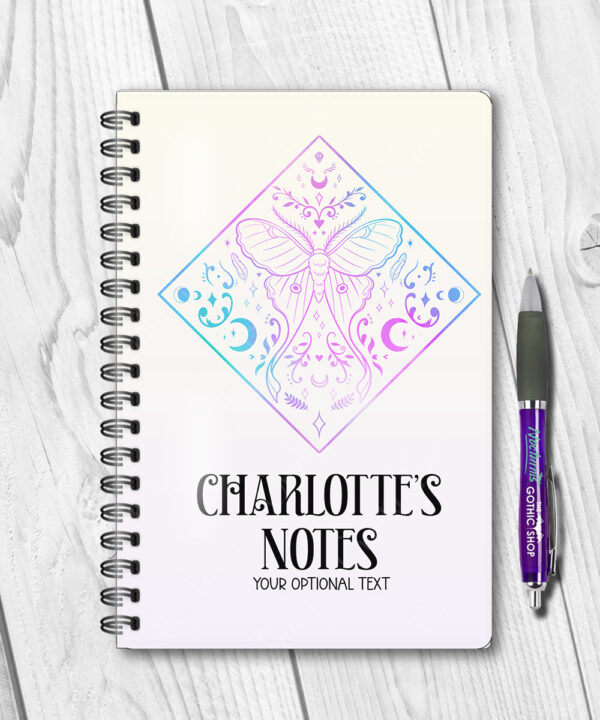 15479 personalised luna moth witchy notebook 1