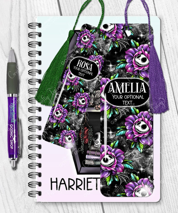 15488 personalised jack rose halloween bookmarks 2
