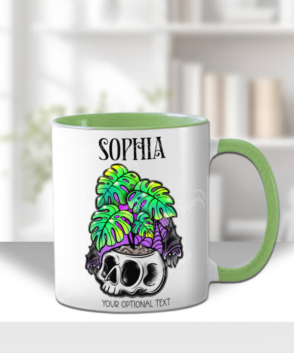 15499 personalised spooky monstera gothic mug 1