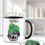 15499 personalised spooky monstera gothic mug 3