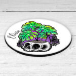 15500 personalised spooky monstera gothic coaster 1