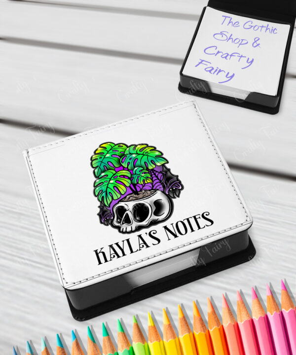 15503 personalised spooky monstera gothic memo notes 1