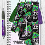 15504 personalised spooky monstera gothic bookmark 1