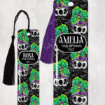 15504 personalised spooky monstera gothic bookmark 2