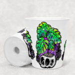 personalised spooky giant monstera plant gothic small plant pot