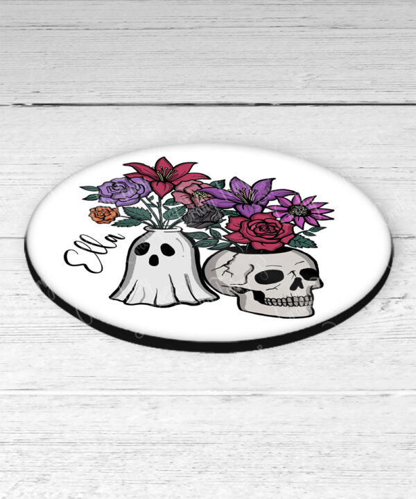 15518 personalised spooky plant pots coaster 2