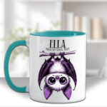 15547 personalised purple bat halloween mug 2